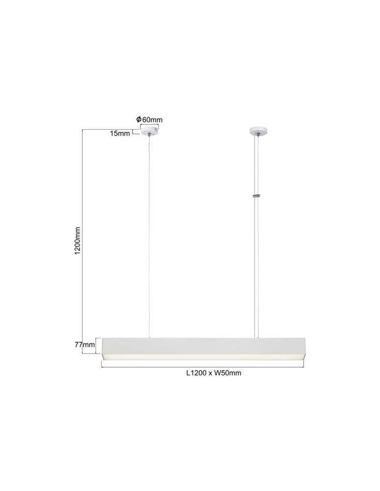 Pendant lamps over desk - Light Prestige Luci pendant lamp M white Smart LP-1401/1P M WH Smart - product kolory-swiatla.pl 6