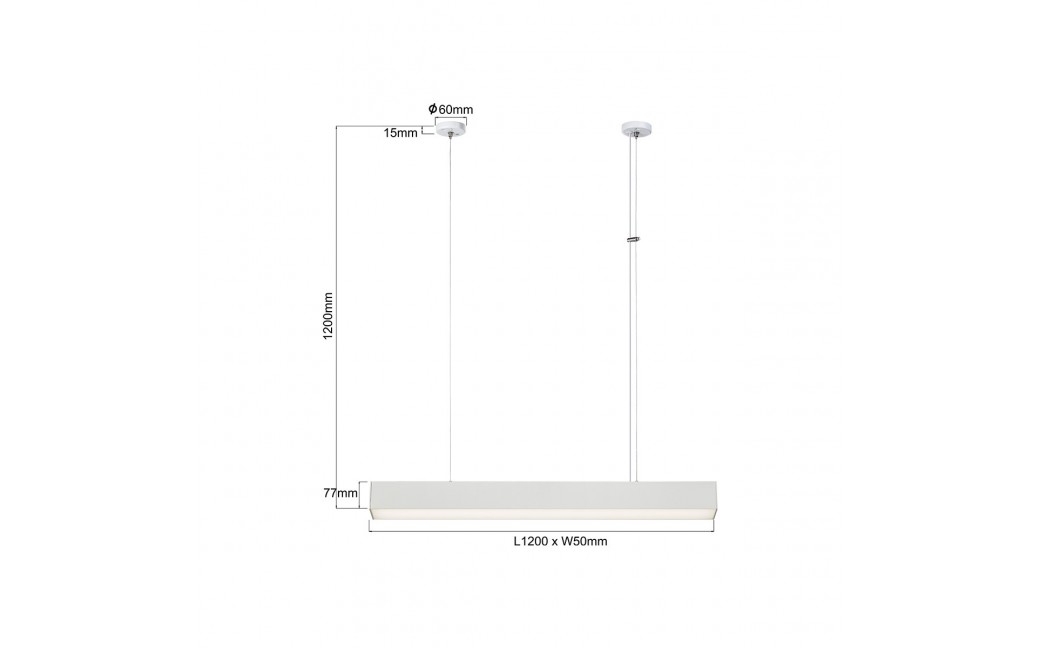 Light Prestige Luci lampa wisząca M biała Smart LP-1401/1P M WH Smart