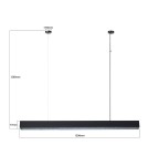 Pendant lamps over desk - Light Prestige Mira pendant lamp L black Smart LP-1201/1P L BK Smart - product 7