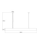 Pendant lamps over desk - Light Prestige Mira pendant lamp L white Smart LP-1201/1P L WH Smart - product 8