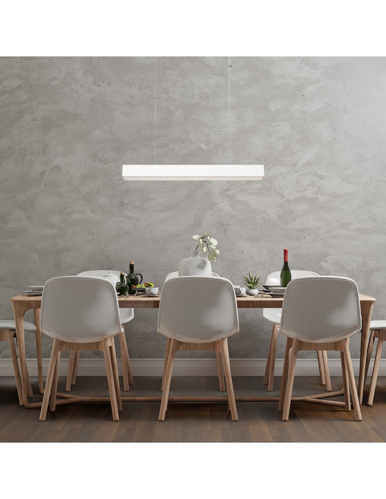 Pendant lamps over desk - Light Prestige Mira pendant lamp M white Smart LP-1201/1P M WH Smart - product kolory-swiatla.pl 3