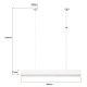 Light Prestige Mira lampa wisząca M biała Smart LP-1201/1P M WH Smart