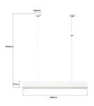 Pendant lamps over desk - Light Prestige Mira pendant lamp M white Smart LP-1201/1P M WH Smart - product 6