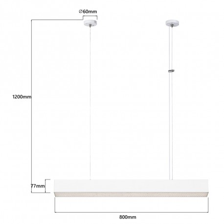 Light Prestige Mira lampa wisząca M biała Smart LP-1201/1P M WH Smart