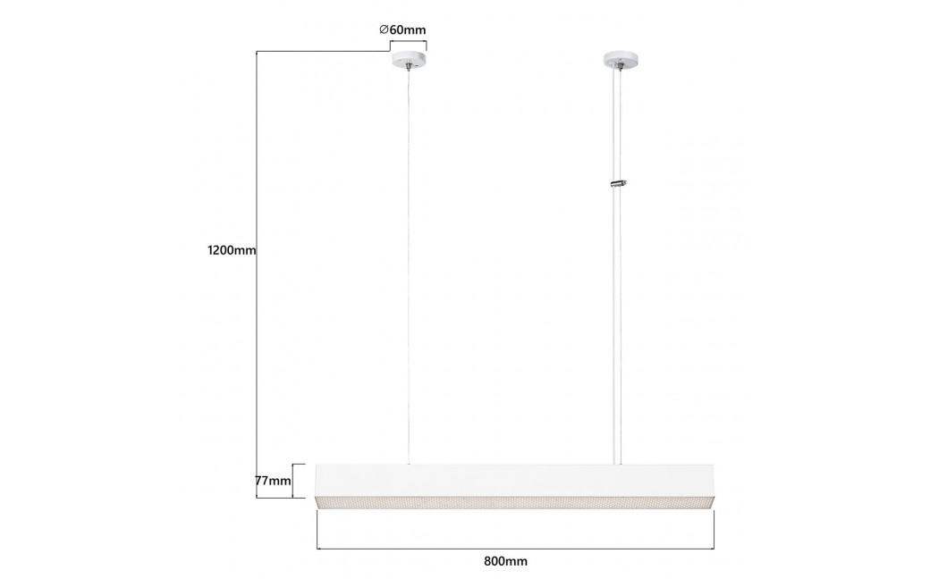 Light Prestige Mira lampa wisząca M biała Smart LP-1201/1P M WH Smart