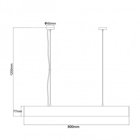 Light Prestige Mira lampa wisząca M biała Smart LP-1201/1P M WH Smart