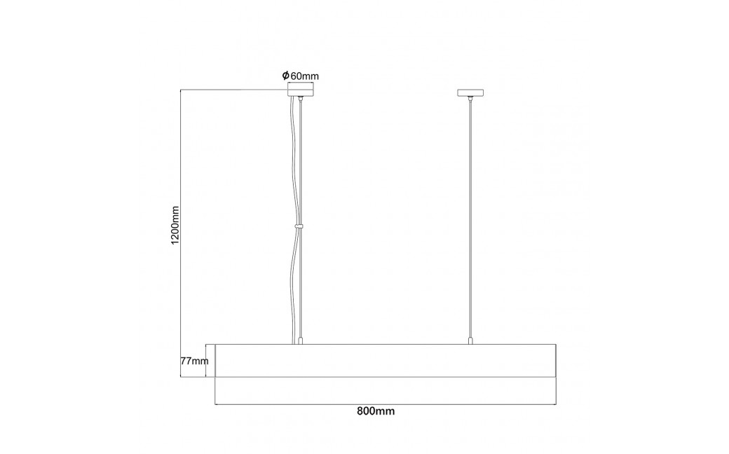 Light Prestige Mira lampa wisząca M biała Smart LP-1201/1P M WH Smart