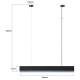 Light Prestige Mira lampa wisząca M czarna Smart LP-1201/1P M BK Smart