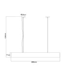 Pendant lamps over desk - Light Prestige Mira pendant lamp M black Smart LP-1201/1P M BK Smart - product 9