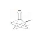Pendant lamps circles - Light Prestige Halifax pendant lamp 2xLED black LP-940/2P BK CCT - product 6