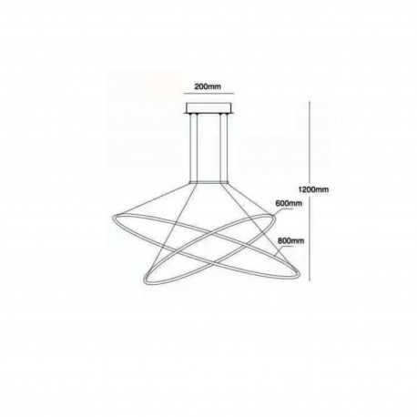 Light Prestige Lampa wisząca Halifax 2xLED czarna LP-940/2P BK CCT