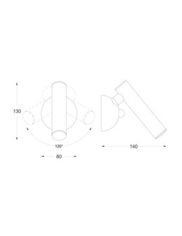 Zuma Line LOYA LED 5W 450lm 3000K White W0461-01A-S8S8 Wall lamp. - product 2