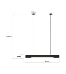 Pendant lamps over desk - Light Prestige Cali pendant lamp M black Smart LP-1301/1P M BK Smart - product 7