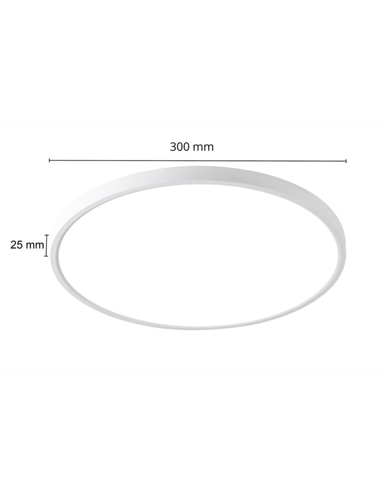 LED Plafonds - Light Prestige California plafond 30cm white LP-2505/1C-30 WH - product kolory-swiatla.pl 9