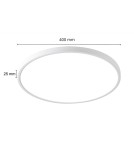LED Plafonds - Light Prestige California plafond 40cm white LP-2505/1C-40 WH - product 10