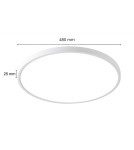 LED Plafonds - Light Prestige California plafond 48cm white LP-2505/1C-48 WH - product 9