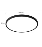 LED Plafonds - Light Prestige California plafond 48cm black LP-2505/1C-48 BK - product 9