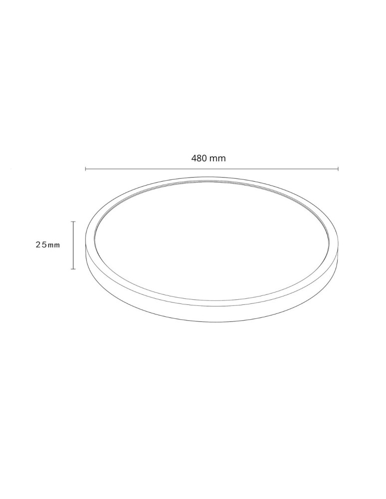 LED Plafonds - Light Prestige California plafond 48cm black LP-2505/1C-48 BK - product kolory-swiatla.pl 10