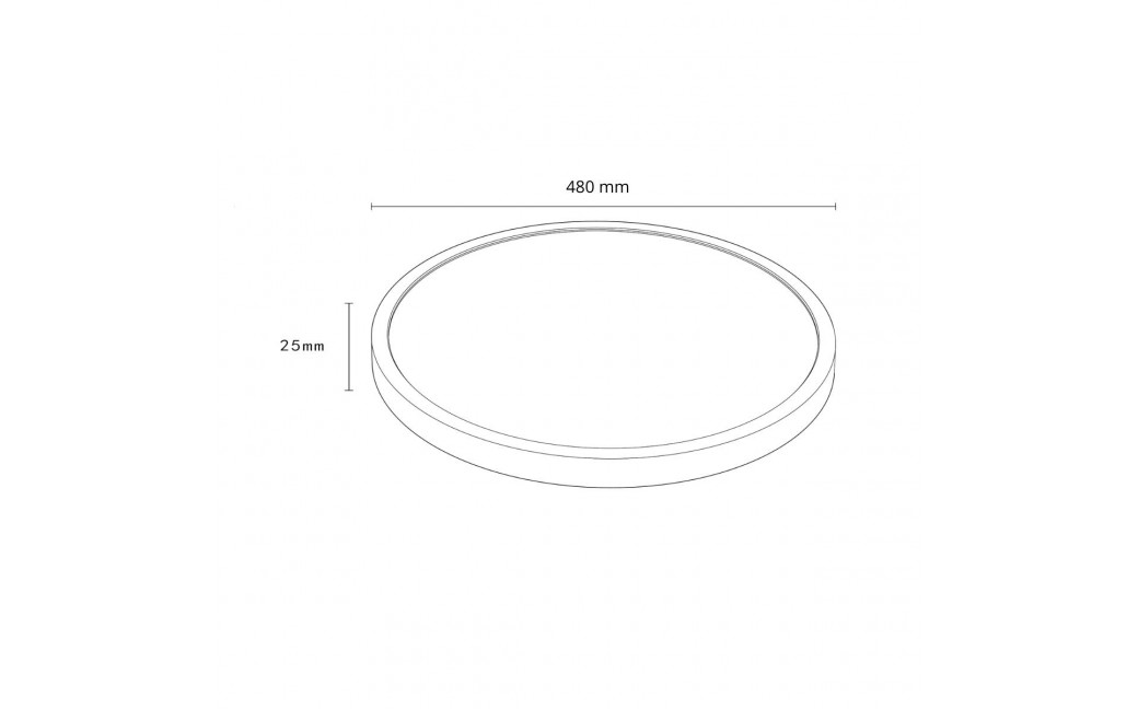 Light Prestige California plafon 48cm czarny LP-2505/1C-48 BK