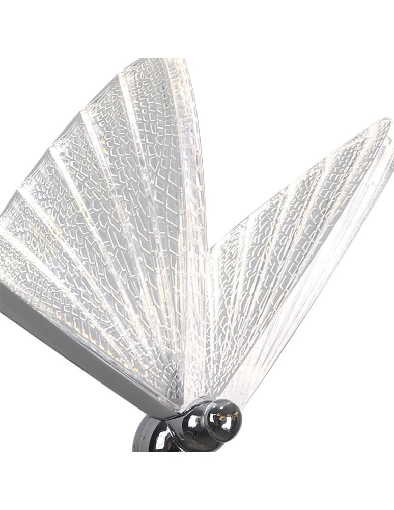Designer wall lamps - Light Prestige Mariposa wall lamp chrome LP-1715/1W CH - product kolory-swiatla.pl 5