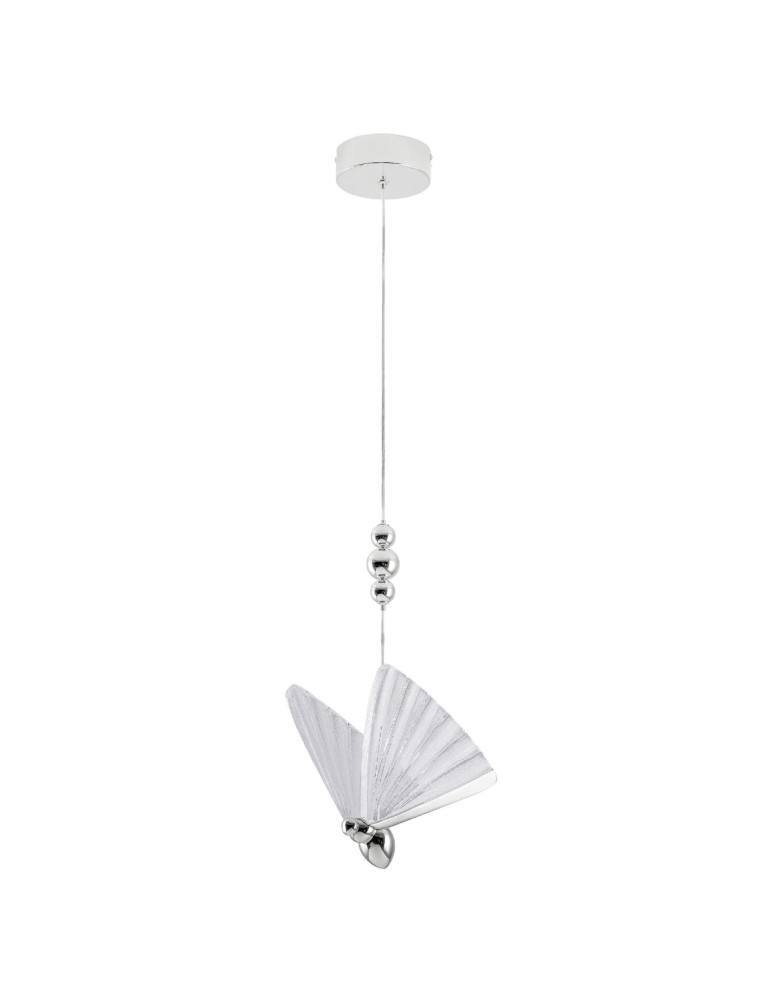 Designer pendant lamps - Light Prestige Mariposa 1 pendant chrome LP-1715/1P CH - product kolory-swiatla.pl 1