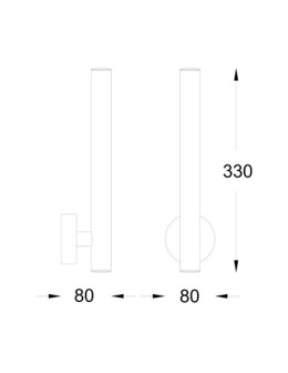 Zuma Line LOYA LED 2x450lm 3000K Złoty W0461-02B-F7F7 Kinkiet - produkt 2
