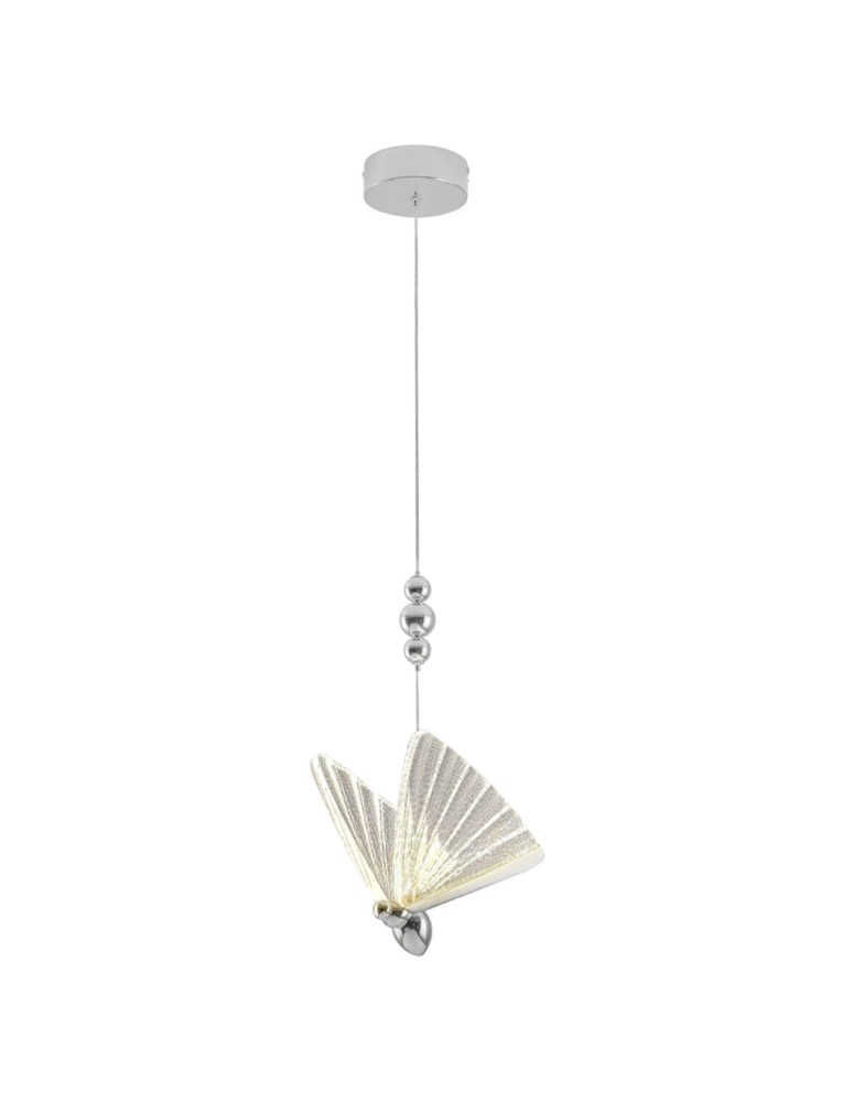 Designer pendant lamps - Light Prestige Mariposa 1 pendant chrome LP-1715/1P CH - product kolory-swiatla.pl 5