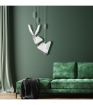 Designer pendant lamps - Light Prestige Mariposa 3 pendant plate chrome LP-1715/3P CH - product 2