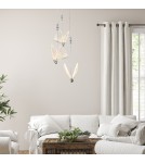 Designer pendant lamps - Light Prestige Mariposa 3 pendant plate chrome LP-1715/3P CH - product 3