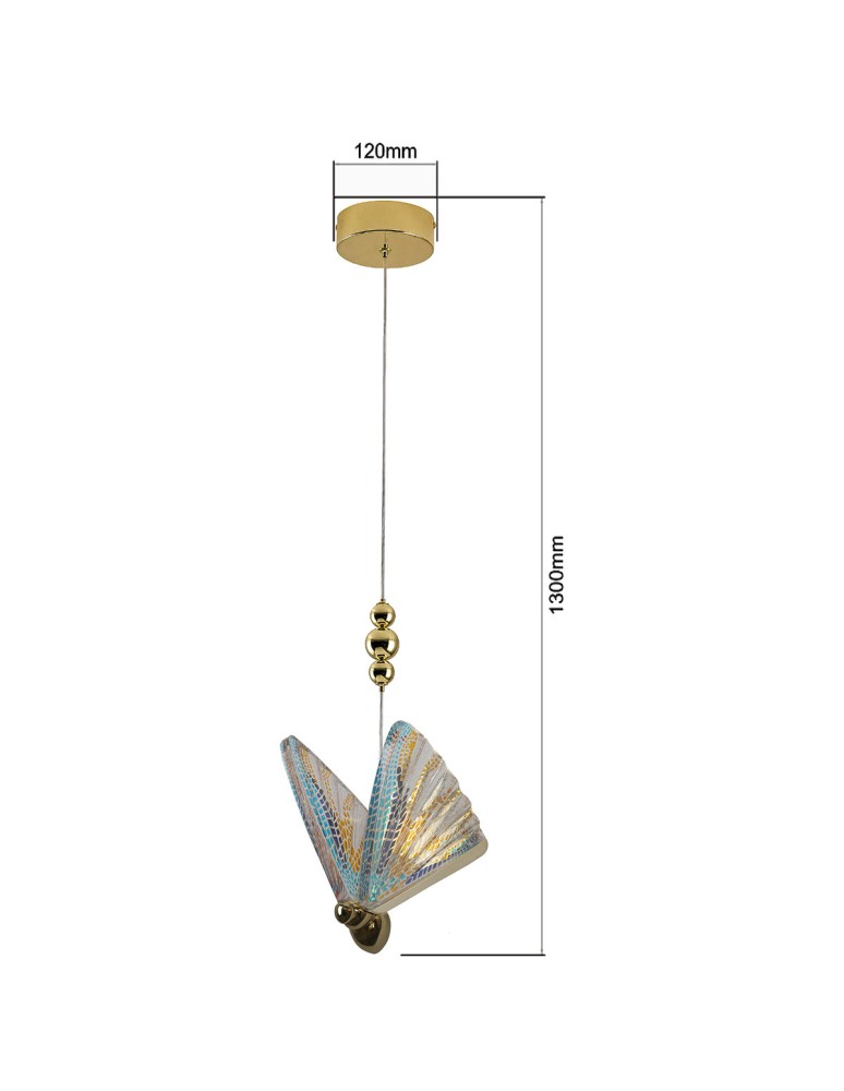 Designer pendant lamps - Light Prestige Mariposa 1 pendant color LP-1715/1P color - product kolory-swiatla.pl 6