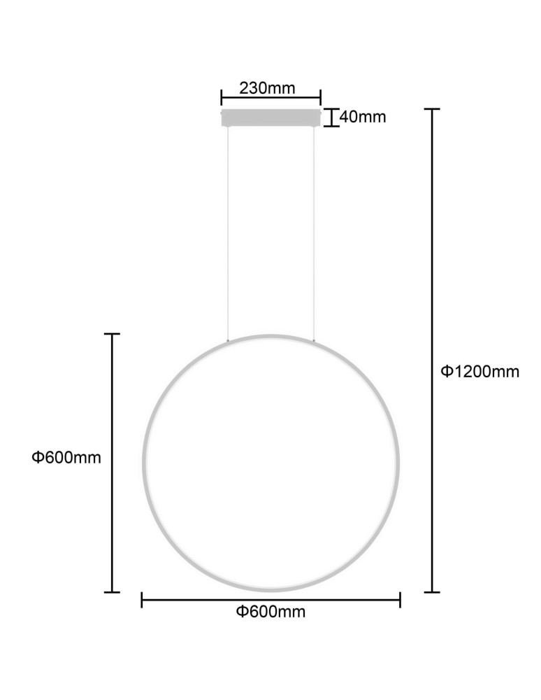Pendant lamps circles - Light Prestige Mirror pendant small white CCT LP-999/1P S WH CCT - product kolory-swiatla.pl 7