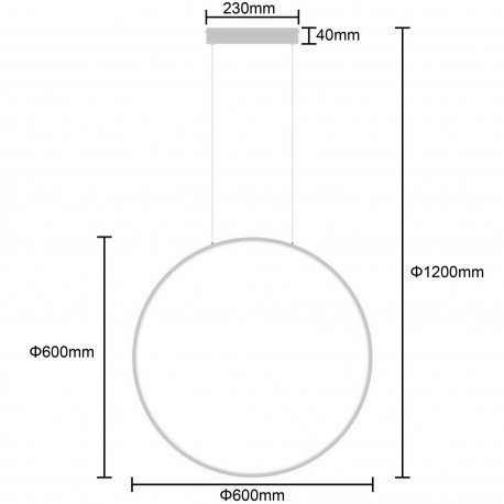 Light Prestige Mirror wisząca mała biała CCT LP-999/1P S WH CCT