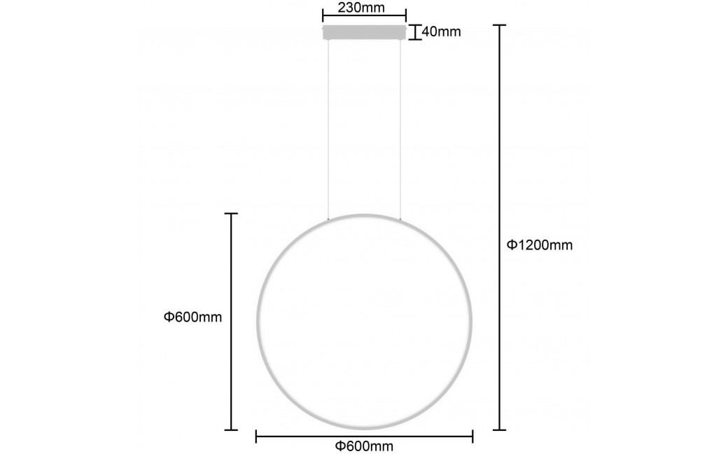 Light Prestige Mirror wisząca mała biała CCT LP-999/1P S WH CCT