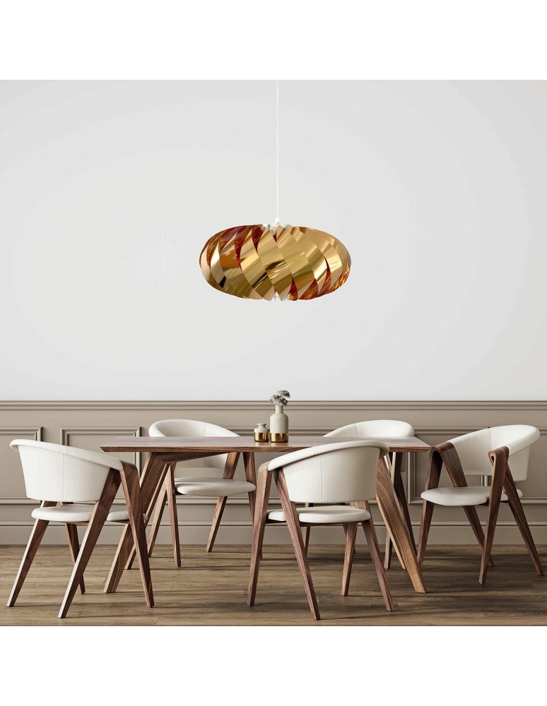 Pendant lamps - Light Prestige Jet gold pendant lamp LP-023/1P GD 1xE27 gold - product kolory-swiatla.pl 2