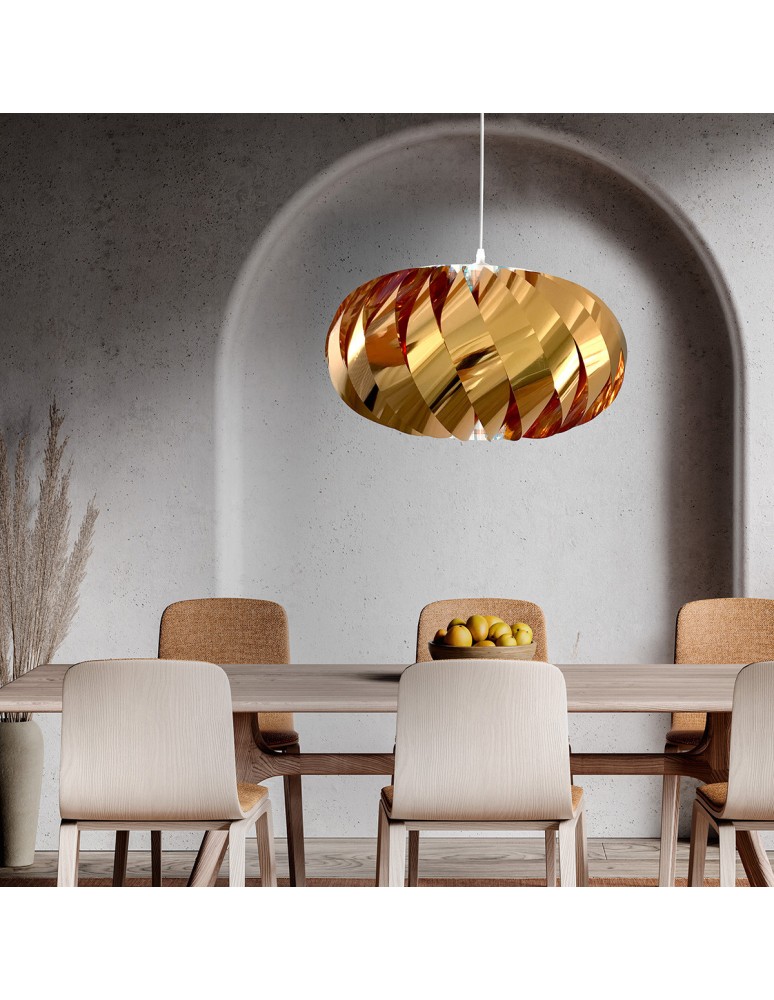 Pendant lamps - Light Prestige Jet gold pendant lamp LP-023/1P GD 1xE27 gold - product kolory-swiatla.pl 3
