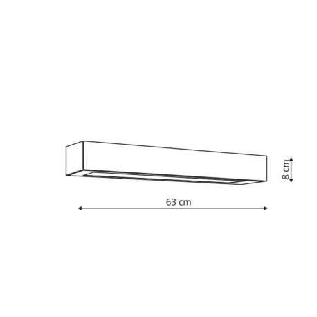 Light Prestige Kinkiet Ibros średni 1 x LED CCT biały IP44 GS-LWA-9W WH CCT GS-LWA-9W WH CCT