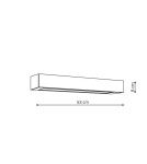 Bathroom wall lamps - Light Prestige Wall lamp Ibros medium 1 x LED CCT black IP44 GS-LWA-9W BK CCT - product 3