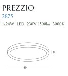 LED ceiling lamps - Maxlight Plafond Prezzio Round Ø 40 cm 24W 2875 - product 3