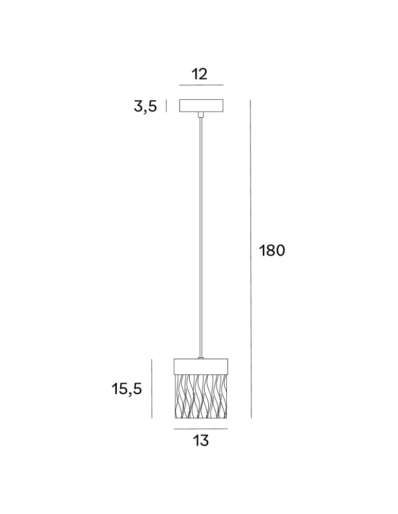 Single pendant lamps - Maxlight Vetro Brushed Black P0574D Pendant Lamp. - product kolory-swiatla.pl 5