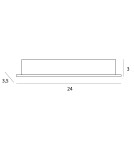 LED flush-mounted lamps - Maxlight X-Line Recessed Luminaire, To be Completed with Trafo Ht0138 H0138. - product 4