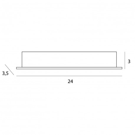 Maxlight Oprawa Wpustowa X-Line, Do Skompletowania Z Trafo Ht0138 H0138