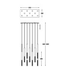 LED pendant lamps - Zuma Line ONE LED 11x5W 4950lm 3000K Gold P0461-11L-B5F7 Pendant. - product 3