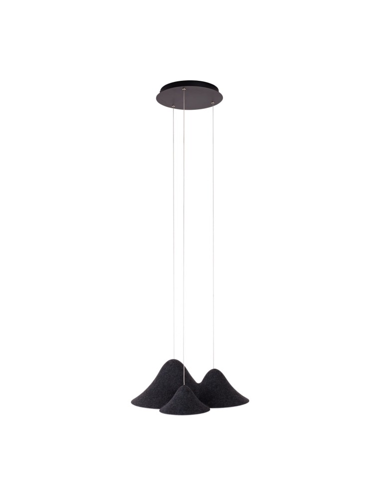 Designer pendant lamps - Maxlight Bellmond Black&amp;Grey Pendant Lamp P0565 - product kolory-swiatla.pl 5