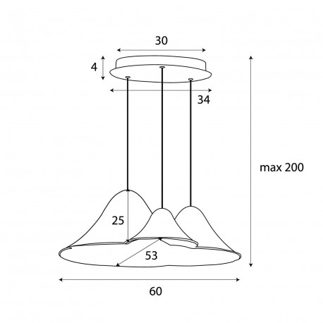 Maxlight Lampa Wiszaca Bellmond Black&Grey P0565