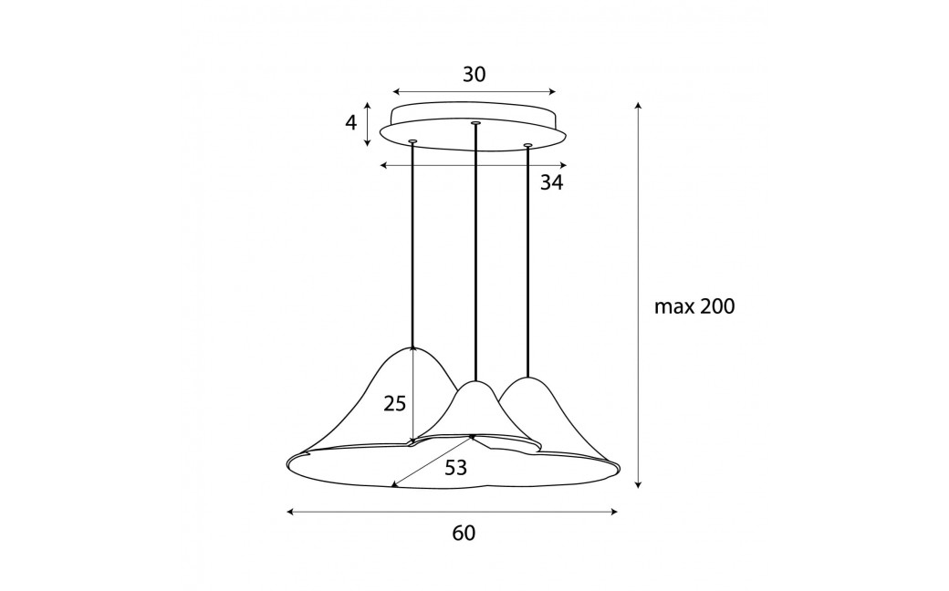 Maxlight Lampa Wiszaca Bellmond Black&Grey P0565