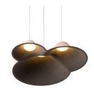 Designer pendant lamps - Maxlight Bellmond Cream&amp;Grey Pendant Lamp P0566 - product 4