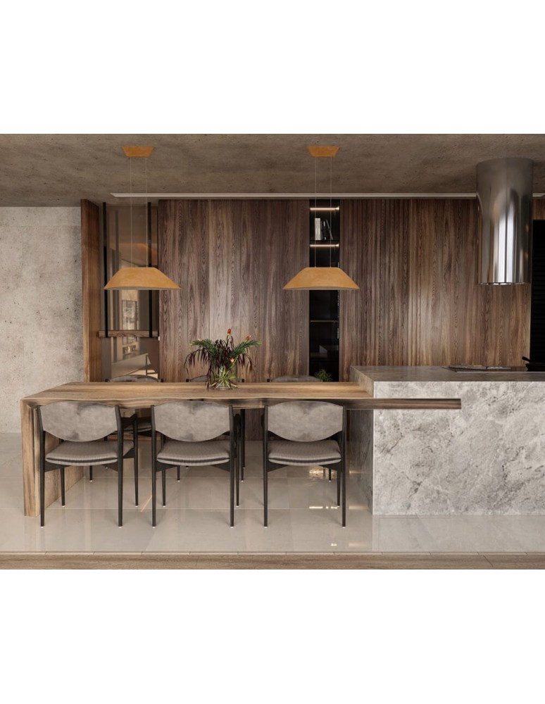 Designer pendant lamps - Maxlight Carbon Earth Yellow&amp;Grey Pendant Lamp P0569 - product kolory-swiatla.pl 4