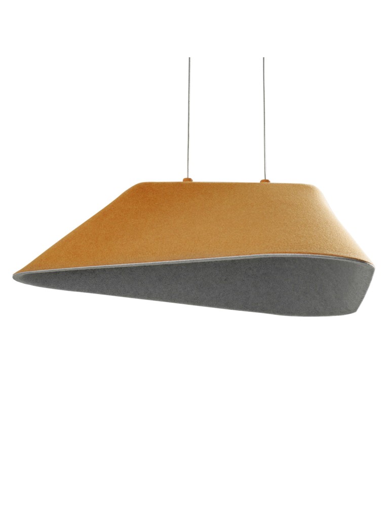 Designer pendant lamps - Maxlight Carbon Earth Yellow&amp;Grey Pendant Lamp P0569 - product kolory-swiatla.pl 1