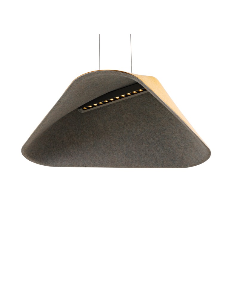 Designer pendant lamps - Maxlight Carbon Earth Yellow&amp;Grey Pendant Lamp P0569 - product kolory-swiatla.pl 3
