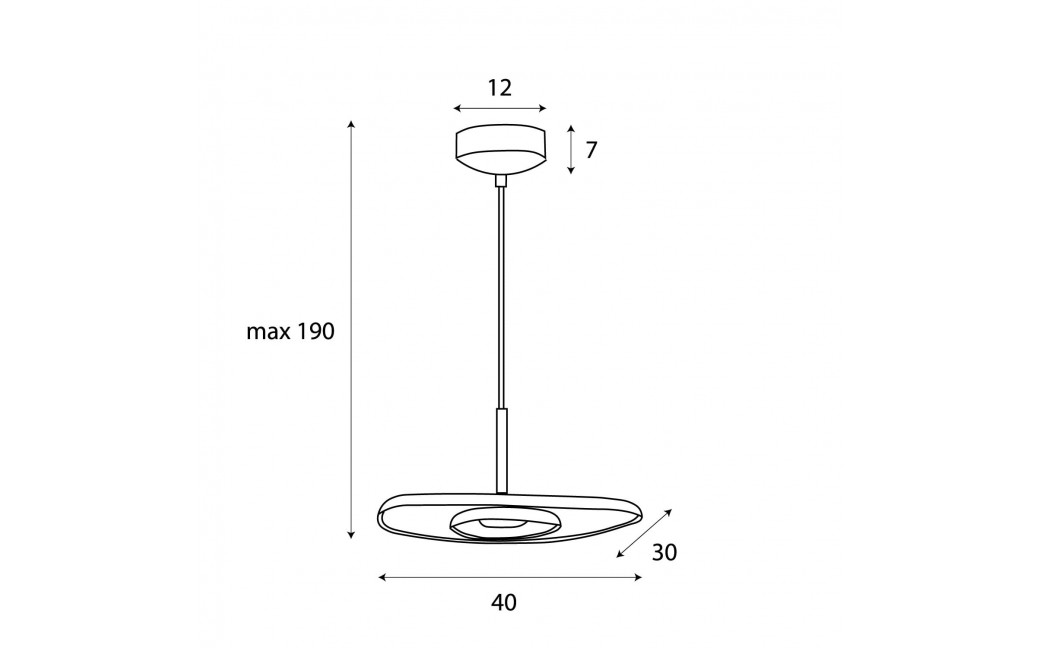 Maxlight Lampa Wiszaca Deux Black&Grey P0560